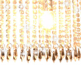 Ceiling Lamp with Crystal Beads Silver 104 cm E14 50860