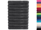 Premium Shower Towels "SOLUND" 10 pcs Anthracite 70x140 cm 600 gsm 137162
