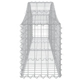 Arched Gabion Baskets 14 pcs 200x30x40/60 cm Galvanised Iron 3145379
