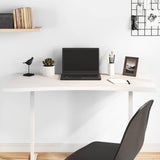 Desk Top White 100x50x2.5 cm Solid Wood Pine 824431