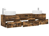 Bathroom Furniture Set 3 pcs Smoked Oak 49.5 x 44.5 x 66 cm 3405919