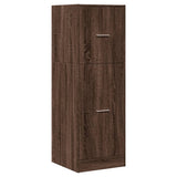 Apothecary Cabinet Brown Oak 40x41x118 cm Engineered Wood 855202