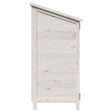 Garden Shed White 106.5 x 56 x 113.5 cm Solid Fir Wood 42033441