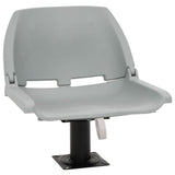 2 Piece Foldable Boat Seat Set No Pillow Grey 48x51x41 cm 3284272