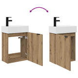 Bathroom Vanity Unit with Tap Artisan Oak 45.5 x 22.5 x 84 cm 889432