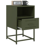 Bedside Cabinet Olive Green 36x39x60.5 cm Steel 846562