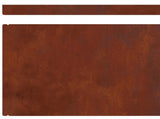 Lawn Edging 450 x 20 cm Weathering Steel Rusty 868032