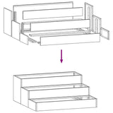 Garden Planter Anthracite 90 x 90 x 35 cm Cold-rolled Steel 865836