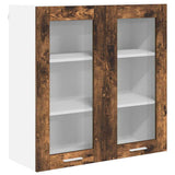 Hanging Cabinet Smoked Oak 80 x 31 x 80 cm Engineered Wood 884326