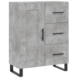 Highboard Concrete Grey 69.5x34x180 cm Engineered Wood 3198685