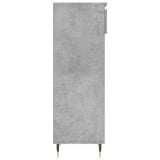 Shoe Cabinet Concrete Grey 40x36x105 cm Engineered Wood 831456