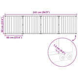 Dog Gate 4 pcs Black 60 x 60 cm Galvanised Steel 892020