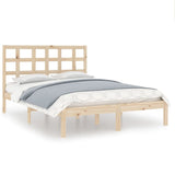 Bed Frame without Mattress 140x190 cm Solid Wood 3105450