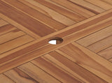Garden Dining Table 110x75 cm Solid Wood Teak 318476