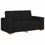 Sofa Set with Cushion 3 pcs Black 220 x 78 x 84 cm Fabric 3324611