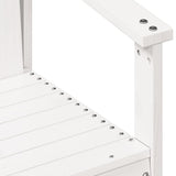 Garden Chair White 62x56x77 cm Solid Wood Pine 832626