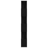 Bookcase Black Oak 80x24x190.5 cm Engineered Wood 862399