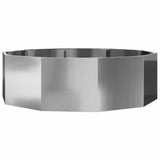 Planter Silver 120 x 120 x 35 cm Galvanised Steel 883729