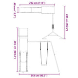 Outdoor Playset Impregnated Wood Pine 3279036