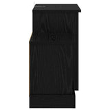 Electric Fireplace Black Oak 110 x 30 x 50 cm Engineered wood 8021160