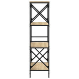 Bookcase 4-Tier Sonoma Oak 59x35x132 cm Engineered Wood 837618