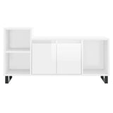 TV Cabinet High Gloss White 100x35x55 cm Engineered Wood 831326