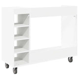 Golf Cabinet with Wheel Plain White 120 x 45 x 98 cm 899471