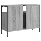 Bathroom Sink Cabinet Grey Sonoma 80x30x60 cm Engineered Wood 842444