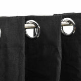Linen-Look Blackout Curtains with Gromments Anthracite 290x245cm 321163