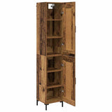 Highboard Old Wood 34.5 x 34 x 180 cm Engineered Wood 3415692