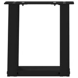 Coffee Table Legs U-Shaped 2 pcs Black 30x cm Steel 4012736
