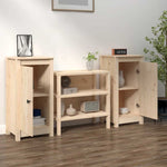 Sideboards 2 pcs 39x35x80 cm Solid Wood Pine 813725