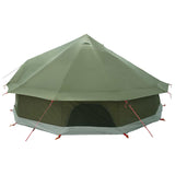 Tipi Tent Olive Green 600 x 600 x 350 cm Polyester and Steel 42029030