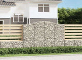 Arched Gabion Baskets 5 pcs 200x30x180/200 cm Galvanised Iron 3145517