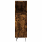 3 Piece Bathroom Furniture Set Smoked Oak Engineered Wood 3190226