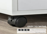 Multi-Storage Printer Stand Unit Office Desk Side Mobile Storage w/ Wheels Modern Style 60L x 50W x T3398P344425