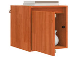 Wall Cabinet 2 pcs Wax Brown 30 x 30 x 40 cm Solid Pine Wood 869868