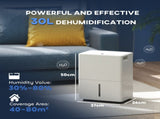 30L Clothes Dryer Dehumidifier - White T3398P342269
