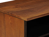 TV Cabinet with Drawer Walnut 80 x 33 x 46 cm Solid Mango Wood 4018241