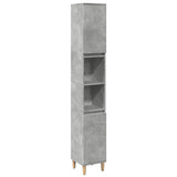 ZNTS 3 Piece Bathroom Furniture Set Concrete Grey Engineered Wood 3324945