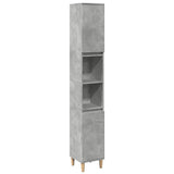 3 Piece Bathroom Furniture Set Concrete Grey Engineered Wood 3324951
