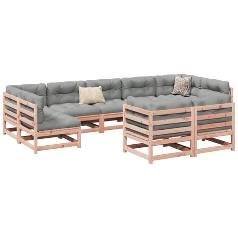 ZNTS 9 Piece Garden Sofa Set Solid Wood Douglas Fir 3299627