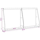 Retaining Wall 2 pcs 40 x 12 x 30 cm Steel Olive Green 8015244