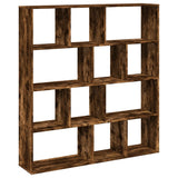 Book Cabinet Smoked Oak 132x29x141.5 cm Engineered Wood 3310311