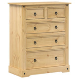 Chest of Drawers Corona 92x48x114 cm Solid Wood Pine 4005674