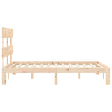 Bed Frame without Mattress 140x190 cm Solid Wood Pine 3193511