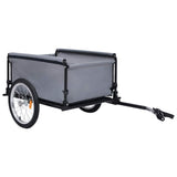 Bike Trailer Grey and Blue 65 kg 92589