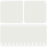 Lawn Edging 10 pcs 103 x 20 cm Steel White 8008374