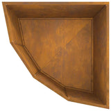 Corner Planter Rusty 60 x 60 x 50 cm Weathering steel 883667