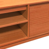 TV Cabinet Wax Brown 140x35x40 cm Solid Wood Pine 847131